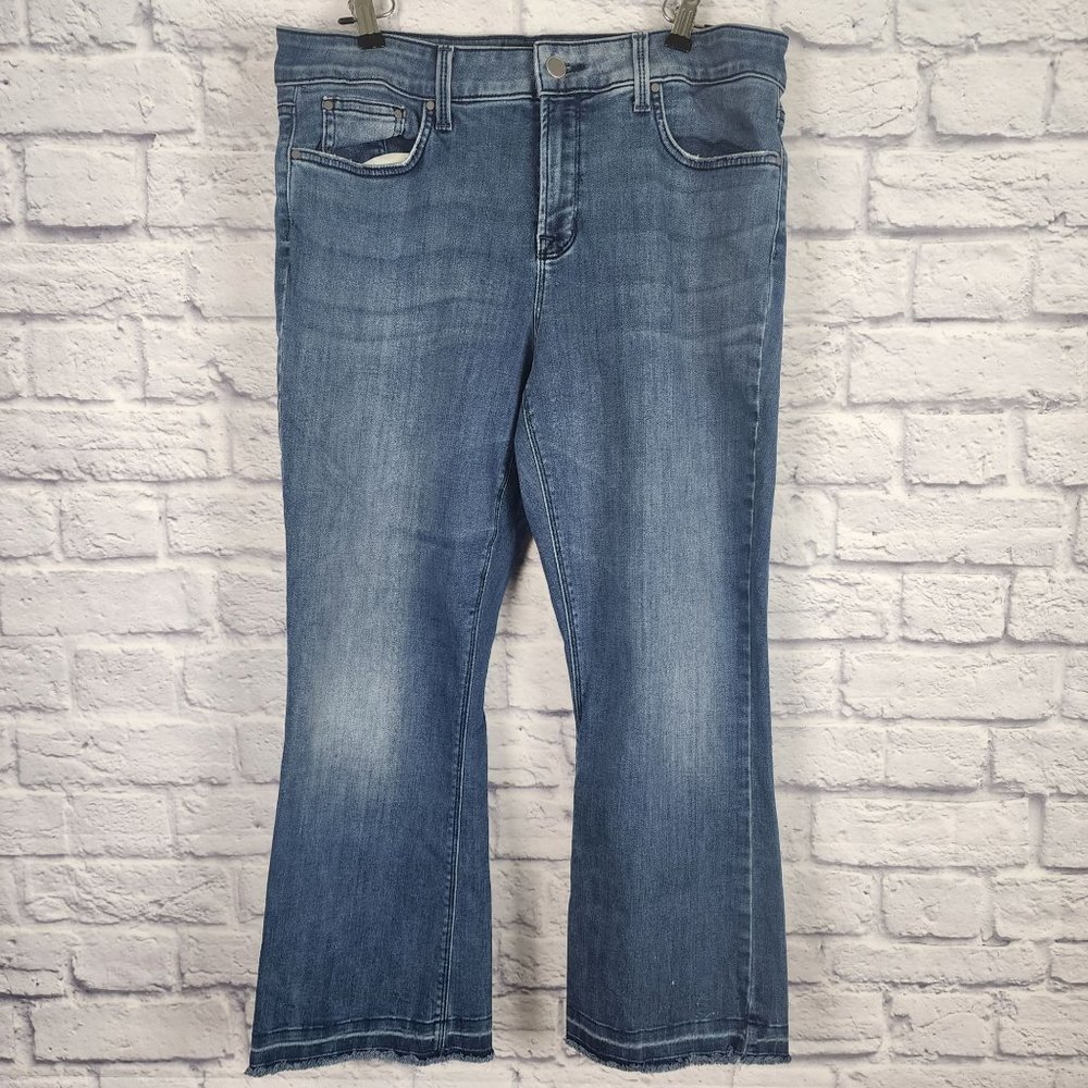 NYDJ Billie Boot Cut Ankle Jeans Women's Size 12 Lift Tuck Platinum Series